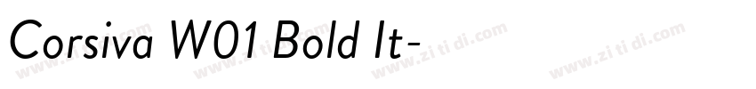 Corsiva W01 Bold It字体转换